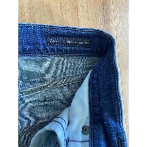 Citizens of Humanity Jeans Women's 25 Blue Cara High Rise Cigarette Ankle Dark - Picture 3 of 9
